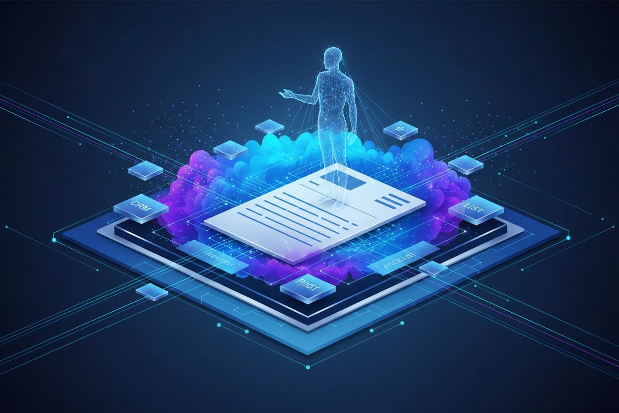 Flusso virtuale di dati e moduli AI per la preparazione controllata di preventivi B2B.